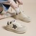 De Xun Women's New Spring And Autumn Season Thick Soled White Casual Sports Board Trendy Forrest Gump Shoes_vogvips.com