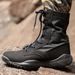 Combat Boots Black Velvet Light Combat Boots Shock Absorbing High Top Outdoor Tactical Boots Mountaineering Boots_vogvips.com