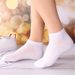 5 Pairs Breathable Mesh Ankle Unisex Summer Thin Boat Socks Soft Stretch Low Cut Casual Sports Solid Color_vogvips.com