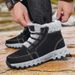 Snow Boots Men's Velvet Warm High-top Martin Boots Men's Thick-soled Cold-resistant Northeast Large Cotton Shoes_vogvips.com