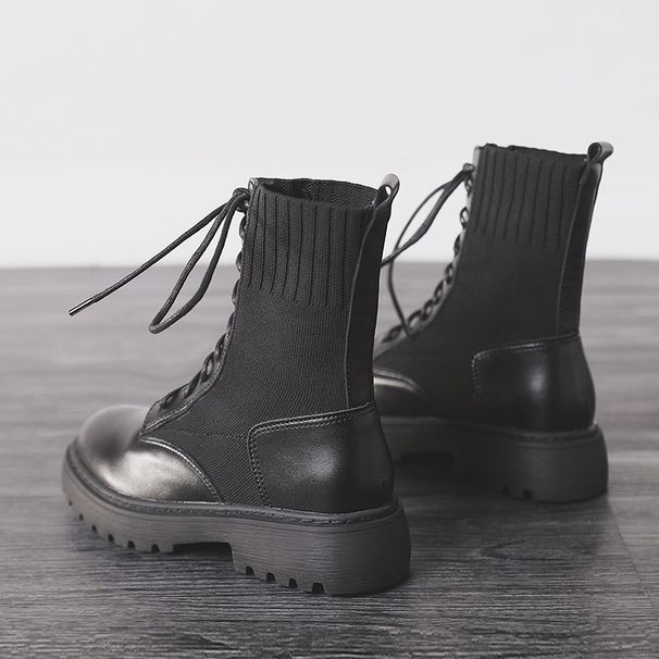 QY-8 Martin For Women 2021 New British Style Thick Sole Trendy Ins Spring Single Versatile Autumn Shoes Short Boots_vogvips.com