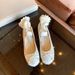 Flat Mary Jane Shoes Sheep Suede Ballet Shoelace Female Low Heel Low Mouth Casual Single-layer Shoes For Women_vogvips.com