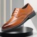 Euro Step Large Size Brogue Carved Business Formal British Breathable Men's Casual Korean Style Leather Shoes Men_vogvips.com