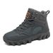 High-top Boots Men OutdoorAnti-slip Lace-upThick-soled Durable Ankle Boots Men Casual ComfortableBreathable Hiking Shoes Me_vogvips.com