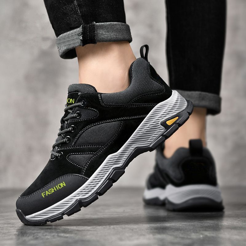 Men's Wide Size Hiking Shoes - Lightweight & Breathable Outdoor Sneakers For Travel & Running_vogvips.com