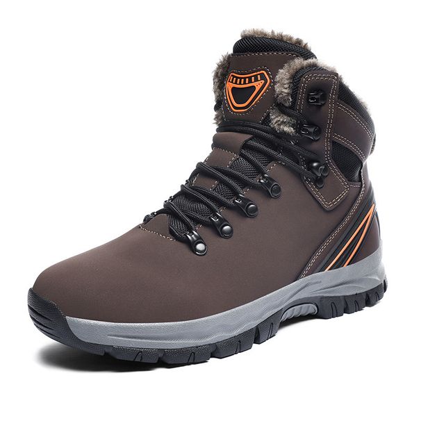 Winter Plush Warm Cotton Lightweight 48 Large Outdoor Northeast Snow Boots Anti Slip Simple Versatile Men's Shoes_vogvips.com
