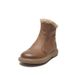 Winter Fleece-Lined Thickened Snow Large Cotton 2024 New Zipper Martin Women's Short Boots Leather Shoes_vogvips.com