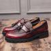 Glide 2024 Spring Thick-Soled Height-Increasing New Business Men's Slip-On Fashion Polished Color Cross-Border Large Size_vogvips.com
