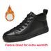 First Layer Medium Top Men's Shoes High Top Board Shoes Men's Shoes Warm Cotton Shoes Men_vogvips.com