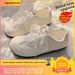 Shangdisha Summer White 25 New Super Popular Dexun Ballet Style Puff Flat Casual Shoes For Women_vogvips.com