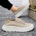 Summer Breathable Mesh Coconut Men's Sports Korean Version Versatile Thick Soled Casual Running Dad Shoes_vogvips.com