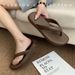 2026 New Thick-Soled Women's Flip-Flops For Summer Outdoor Wear, Non-Slip Soft Sole Versatile Beach Sandals, Simple And_vogvips.com