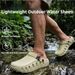 Men's Hole Shoes, Non-slip Soft-soled EVA Two Wear Cool Slippers, Summer Breathable Outdoor Beach Shoes_vogvips.com