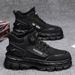 European Warm Series Labor Protection Autumn New High-top Work Shoes British Style Short Thick-soled Martin Boots Men's Trendy_vogvips.com