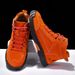 Cross-Border New Large Size Women's Leather Fashion Hand-Sewn Ankle Flat Short Boots Lace-Up Casual Shoes_vogvips.com