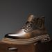 Live Martin For Men British Style Genuine Leather High-top Trendy Versatile Mid-top Work Short Boots_vogvips.com