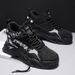 European Warm Series Autumn New Men's High-top Sports With Leather Patchwork Pattern Thick Sole Fashion Martin Boots_vogvips.com