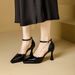 Waterproof Platform High-heeled Shoes That Don't Tire The Feet, 2026 Summer New French Style Patent Leather Pointed Toe Stiletto S_vogvips.com