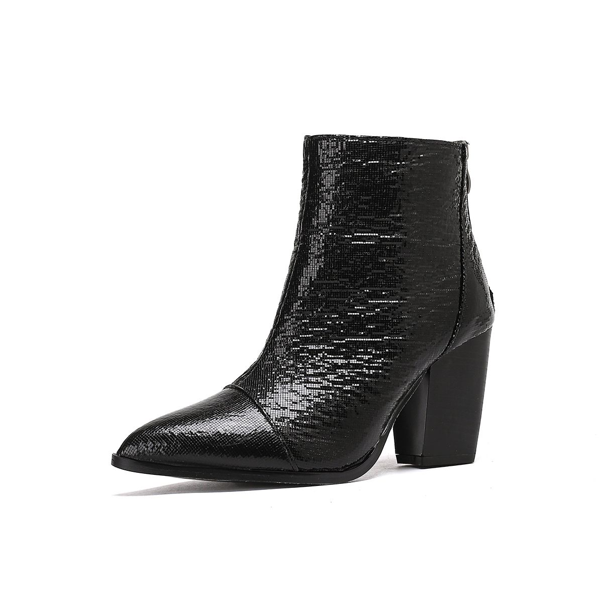 Autumn/winter Women's Chunky Heel Ankle Boots, Riding Boots, Luxury Chic, Niche Design_vogvips.com