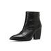 Autumn/winter Women's Chunky Heel Ankle Boots, Riding Boots, Luxury Chic, Niche Design_vogvips.com