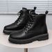 Martin Men's Spring 2025 New Fashion British Workwear Boots High Cut Thick Sole Casual Trend Versatile Leather Shoes_vogvips.com