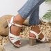 The New Chunky Heel One-line Buckle Fashion Sandals_vogvips.com