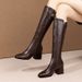 Chunky Square Toe 2024 New Heel High Versatile Slimming Over-the-Knee Boots_vogvips.com
