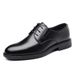 WalkPrime Men's Leather Shoes From Wenzhou, British Style Formal Business Black Korean Version Commuting Suit Office Shoes, One_vogvips.com