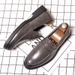 Men's Slip-On Loafers - Classic British Style Breathable Formal Shoes For All Seasons - Round Toe Comfortable Work Shoes For Barbers & Professionals_vogvips.com
