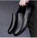 Casual Leather Shoes Men's Genuine Leather Dress Soft Leather Soft Sole Loafers Middle-aged Dad Men's Shoes_vogvips.com