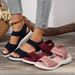 2025 New Plus Size Women's Shoes, Sports Fly Woven Fish Mouth Flat Sandals With A Straight Buckle, Slippers_vogvips.com