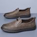 Large Size Soft Leather Men's Cowhide Sole Versatile Slip-On Casual Summer Breathable Driving Shoes_vogvips.com