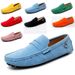 Suitable For All Seasons Large Pigskin Slip-On Casual Shoes Men's Loafers Size 35-48_vogvips.com