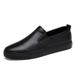 Men's Round Head First Layer Casual Men's Board Shoes Foot Cover Breathable Flat Heel Single Shoes Work Shoes_vogvips.com
