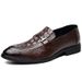 Crocodile Pattern Leather Large Size 47 Formal Business Wenzhou Cowhide Men's Single Shoes_vogvips.com