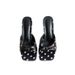 Summer's Hottest White Polka Dot Bowknot Sandals For Women – Slip-resistant, Comfortable, Versatile, And Chic High Heels Perfect For Wearing Out_vogvips.com