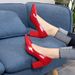 High Heels Women 2023 New Spring European And American Pointed Toe Shallow Mouth Single Women's Chunky Mid Heel Fashion_vogvips.com