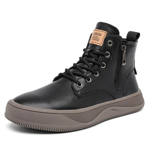 Martin Boots Thick-soled Heightening Retro Short Boots Men's Boots_vogvips.com
