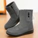 Women's Winter New Thickened Warm Snow Boots, Large Size Outdoor Comfortable High Tube Cotton Boots_vogvips.com