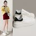 Women’s Shoes Spring Thick Soled Classic White Sneakers For Women Trendy All Match Student Casual Shoes Solid Color Simple Sports Shoes_vogvips.com