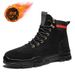 European Warm Series Winter High-top Cotton 2025 New Fleece-lined Warm Fashion Black Martin Boots Lace-up Casual Shoes For Men_vogvips.com