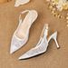 New In Stock: French Lace Embroidered Mesh Closed-toe Sandals, Comfortable Sandals For Weddings And Banquets, Foreign_vogvips.com
