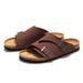 Ruizu Summer New For Men And Women, Couple Sandals, Ladies' Cool S, Students' Beach Shoes, Outdoor Leather Cork_vogvips.com