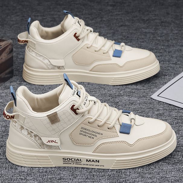 Spring Men's Shoes New High Top Casual Shoes Men's Trendy All match Shoes Men's Soft soled Sports Shoes Trendy Shoes_vogvips.com