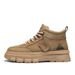 High-top Shoe Autumn Leather Non-lip Waterproof Britih Style Martin Men' Thick-oled Wear-reitant Caual Work_vogvips.com