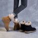2023 Winter New Genuine Leather Warm Furry Snow Thickened Lamb Wool Side Zipper Short Women's Cotton Boots_vogvips.com