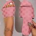 SHLIANG Summer New Women's Round Head Flat Soled Non-slip Slippers Woman Fashion Flowers Khaki Flats Sandals Female Zapatos De Mujer V0041_vogvips.com