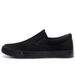 Slip-on Cool Young Man Street Pure Black Footwear Breathable Flat Mens Casual Shoes Plus Size 45_vogvips.com