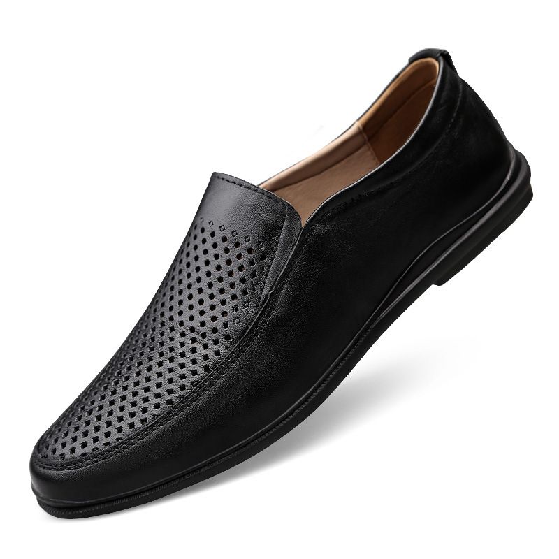 Men's Shoes Men's Casual Leather Shoes Men's Soft Leather Soft-soled Dad Shoes_vogvips.com