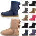 Designer Boots AUS Winter Snow Boot Women Mens Lady Fur Suede Warm Ankle Booties Triple Black Chesut Khaki Brown Walking_vogvips.com